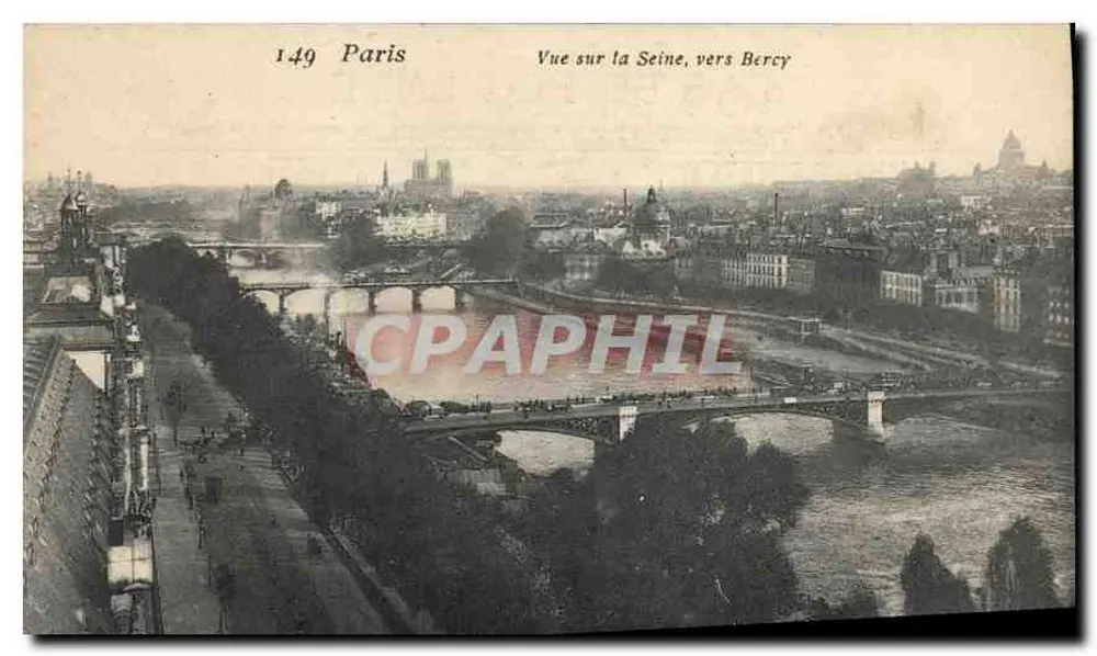 Parigi — Vista sulla Senna, verso Bercy — n°149 - Recto
