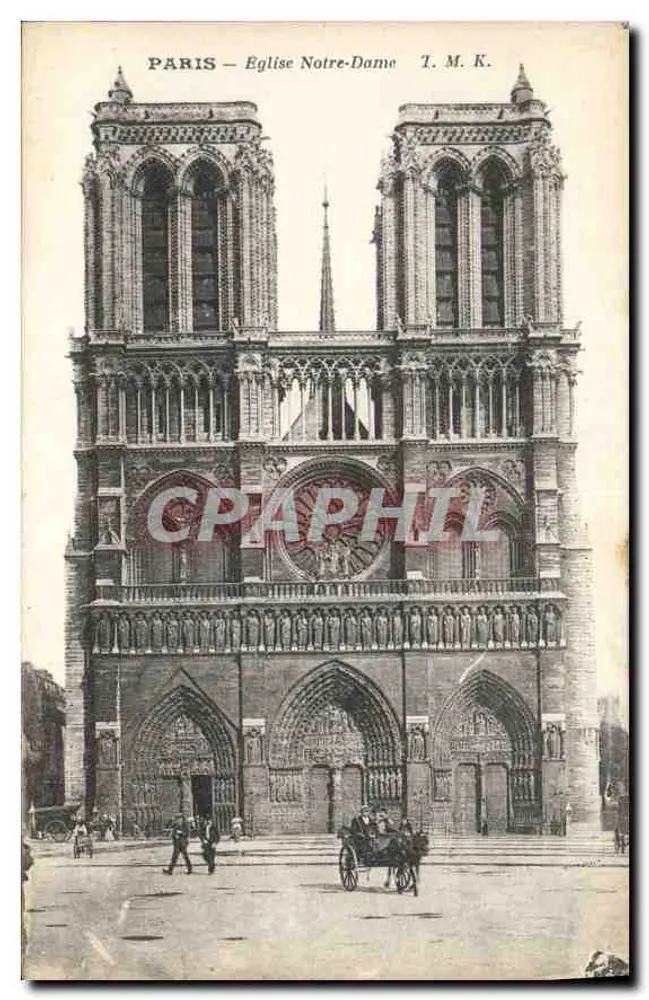 Parijs — Kerk van Notre-Dame — T. M. K. - Voorkant