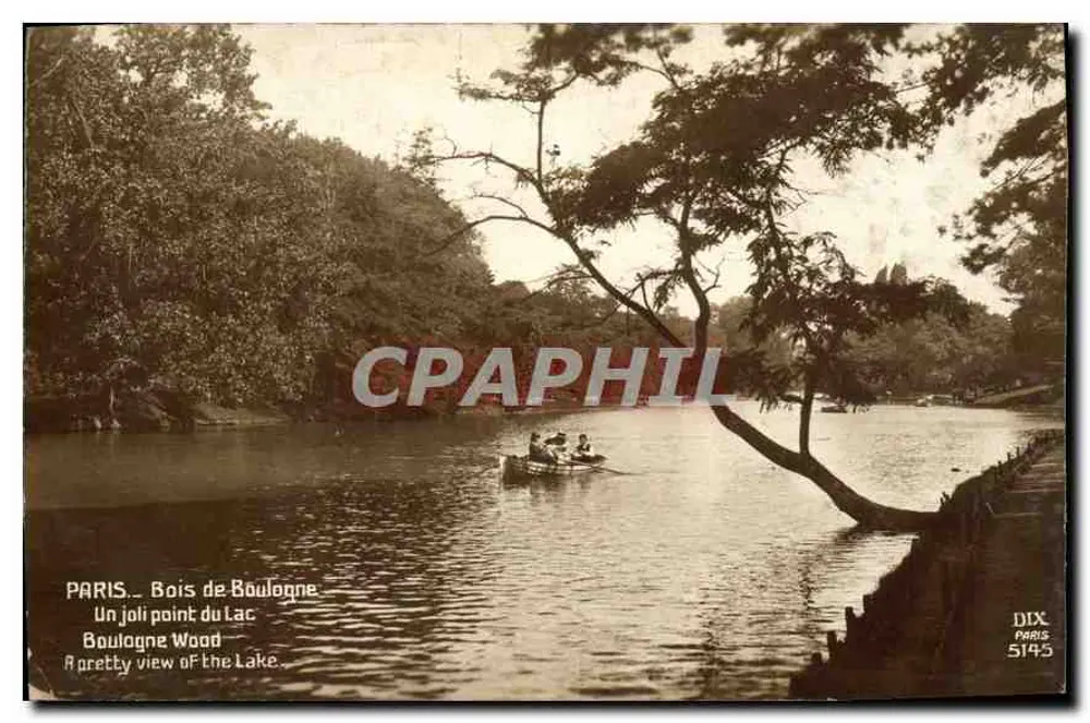 PARIS - Bois de Boulogne — Ein schöner Punkt am See — DIX PARIS 5145 - Vorderseite