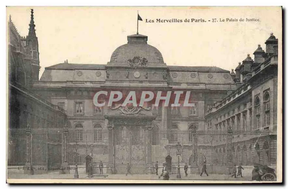 Das Palais de Justice — Die Wunder von Paris. - 37. — Verlag: L. J. C. & Cie, Aligre-Bonnet. - Vorderseite