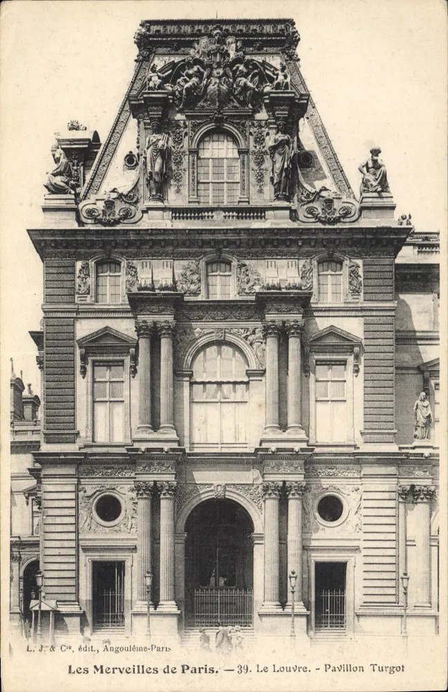 Das Louvre — Pavillon Turgot — Wunder von Paris — L. J. & Cie, Angouleîne-Paris - Vorderseite