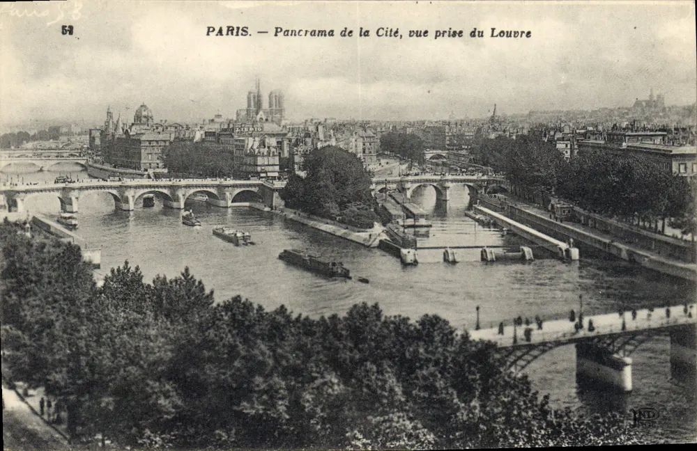 Paris — Panorama der Cité, Aufnahme vom Louvre — Verlag: Star-Nelkrien et Cie, Paris - Vorderseite