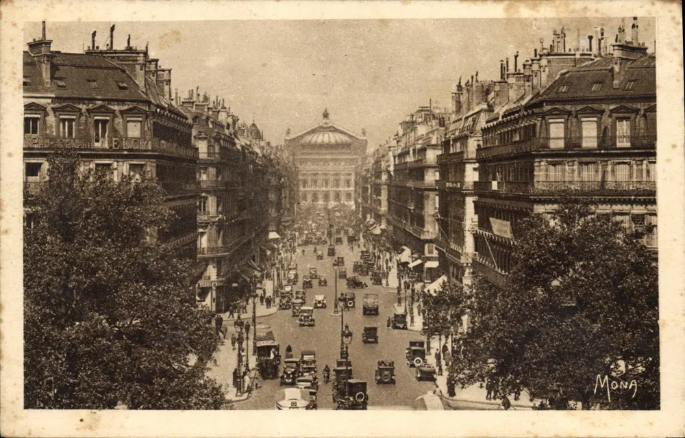 Avenue de l'Opéra — Paris — Éditions d'art MONA, n° 548 - Recto