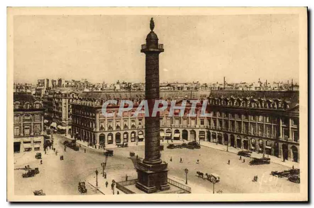 Place Vendôme — Coluna Vendôme — Éditions d'Art Yvon, Paris - Frente