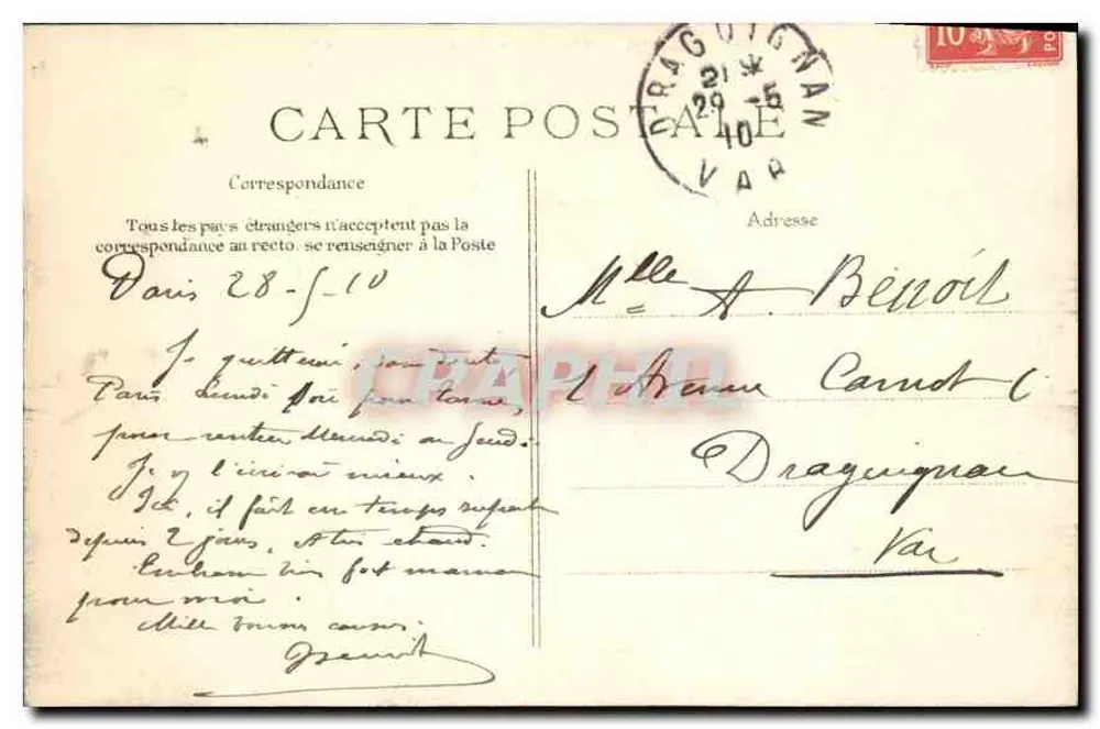 Paris — Ilha de Cité — editor anônimo, n° 4086 - Verso