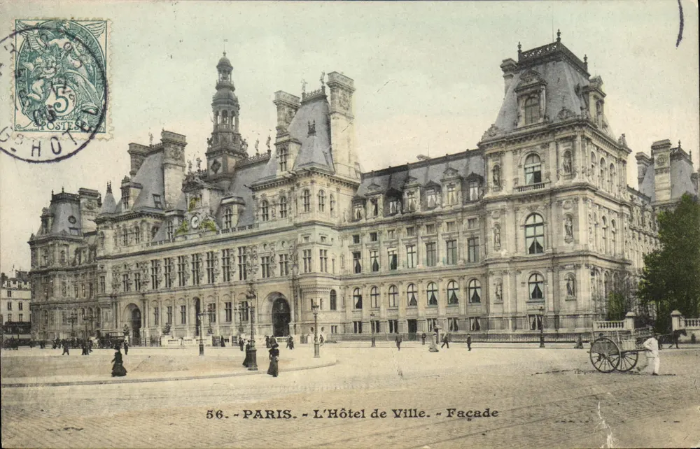 Paris - A Facha da Prefeitura - Número 56 - editor não visível - Frente