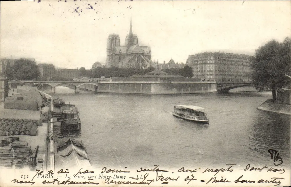 Paris — La Seine, vers Notre-Dame — LL9 — N°132 - Frente