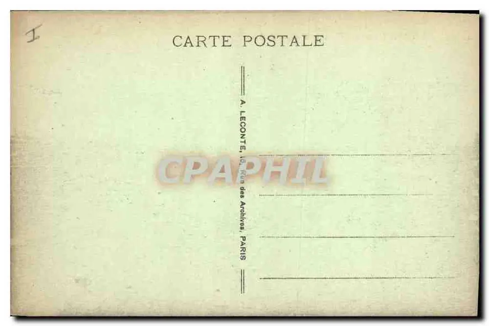 Paris - Praça Vendôme - Coluna de Vendôme - A. L. - Verso