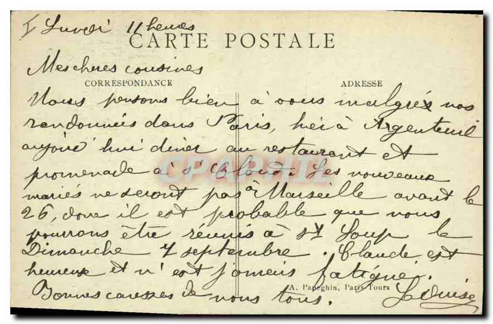 O Dôme dos Invalidos — Paris — A. P. (editor) - Verso