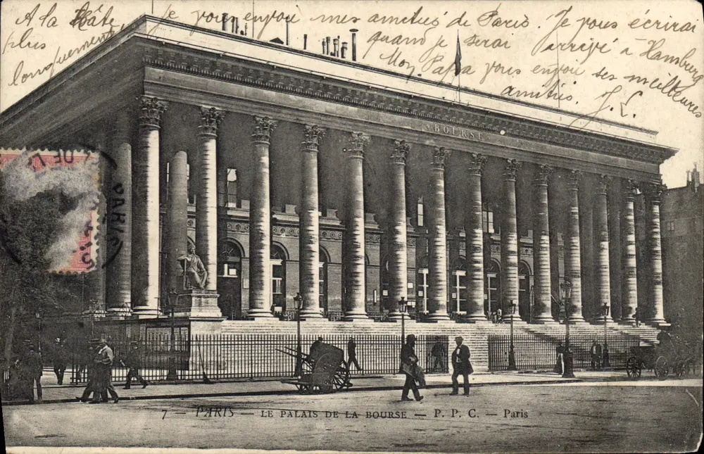 Paryż — Pałac Giełdy — P.P.C. — Paryż - Awers