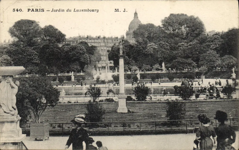 Parigi — Giardino del Lussemburgo — M. J. n° 540 - Recto