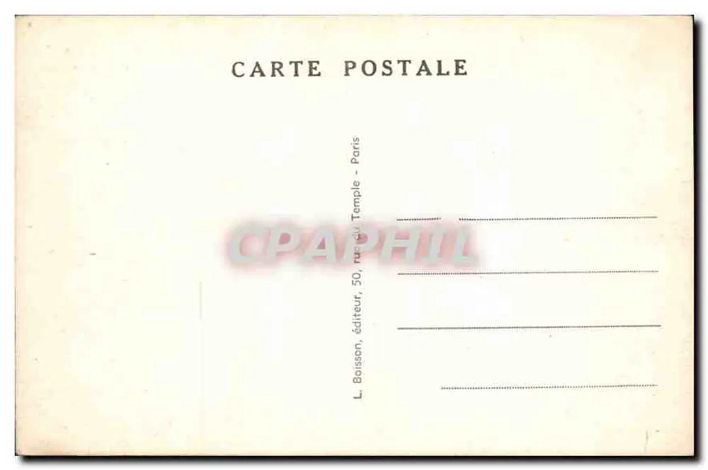 Nossa Senhora de Paris — Praça do Parvis — L. Boisson, editor, 50, rue du Temple, Paris - Verso
