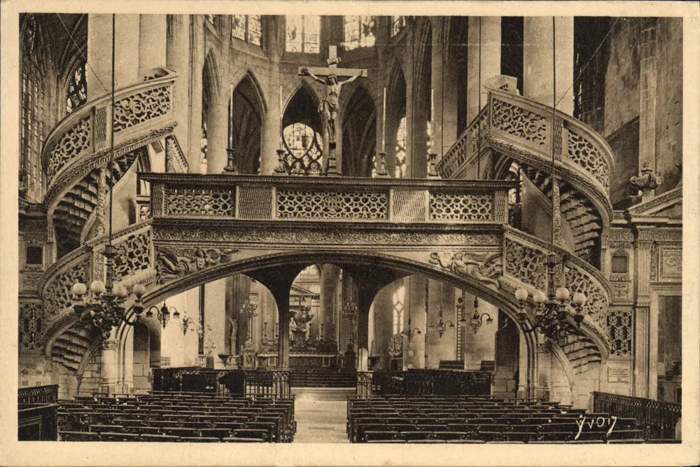 Interior de Saint-Etienne-du-Mont — O Jubé — Édition d'Art YVON, Neuilly - Frente