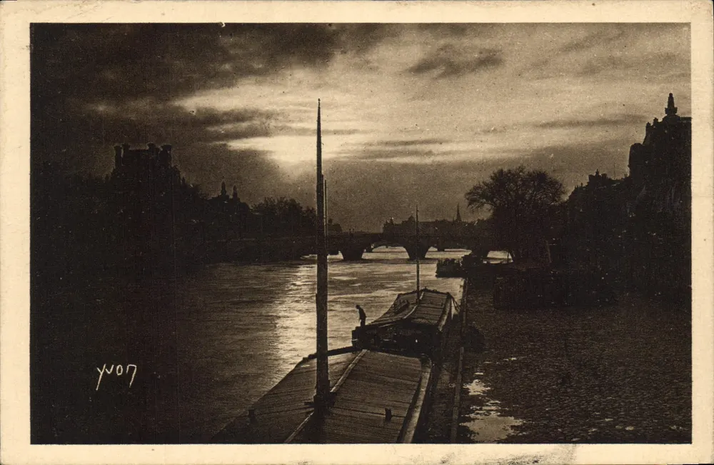Paris. Spaziergang — Die Seine am Quai d'Orsay — Kunstausgabe YVON, Nr. 298 - Vorderseite