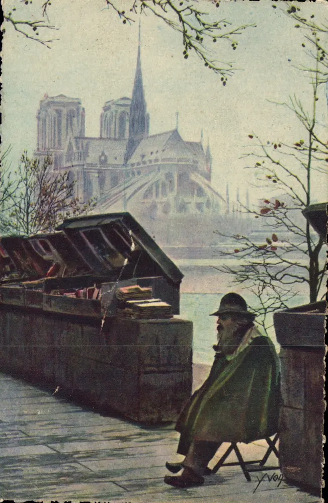 Notre-Dame de Paris — Vendedor de livros — Y. Vog - Frente