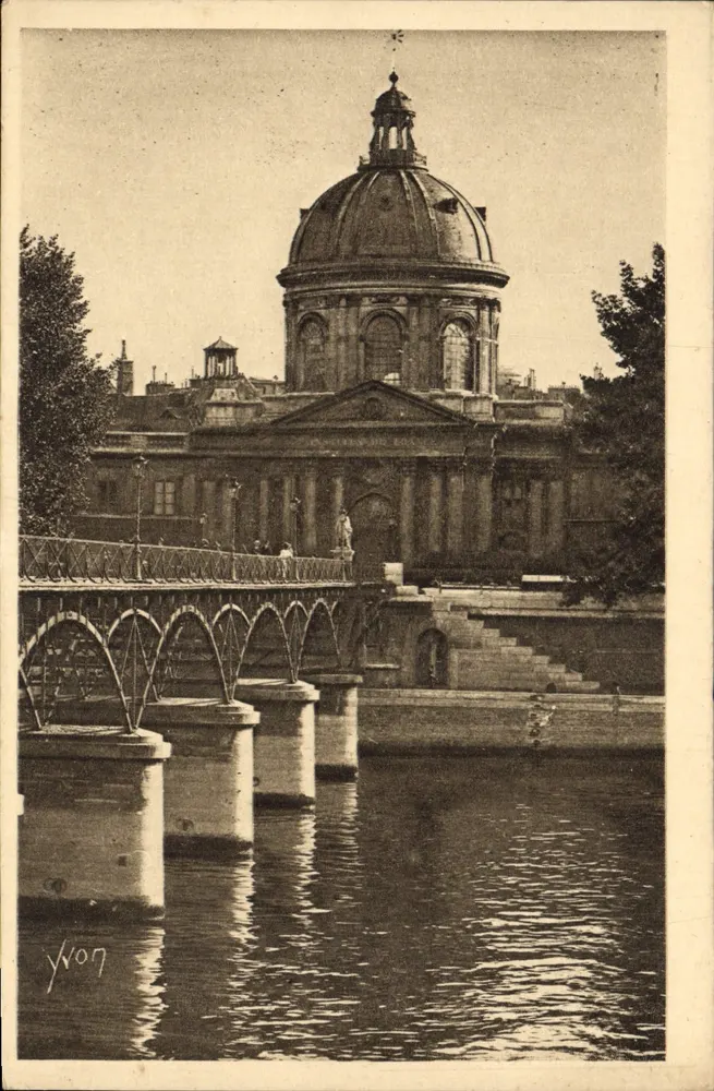 L'Institut de France — O Ponte dos Artes em segundo plano - Frente