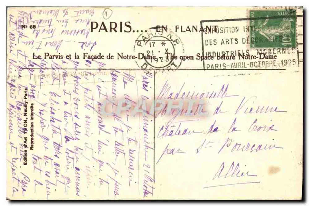 Nossa Senhora de Paris — Fachada e espaço aberto — Edição Jvonn, n° 68 - Verso