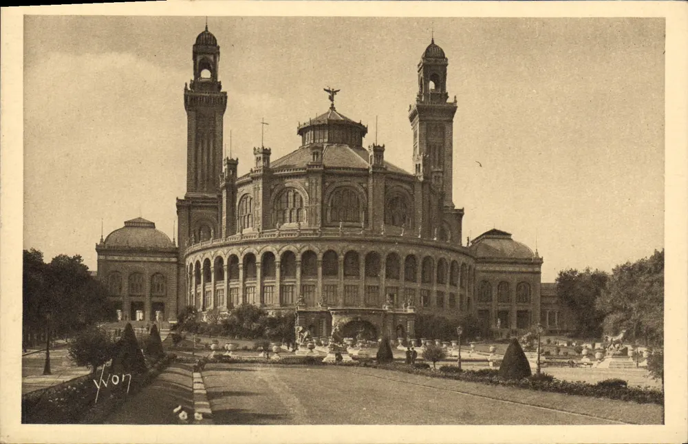 Palácio do Trocadéro — Trocadero's Palace — Éditions d'Art YVON, Paris - Frente