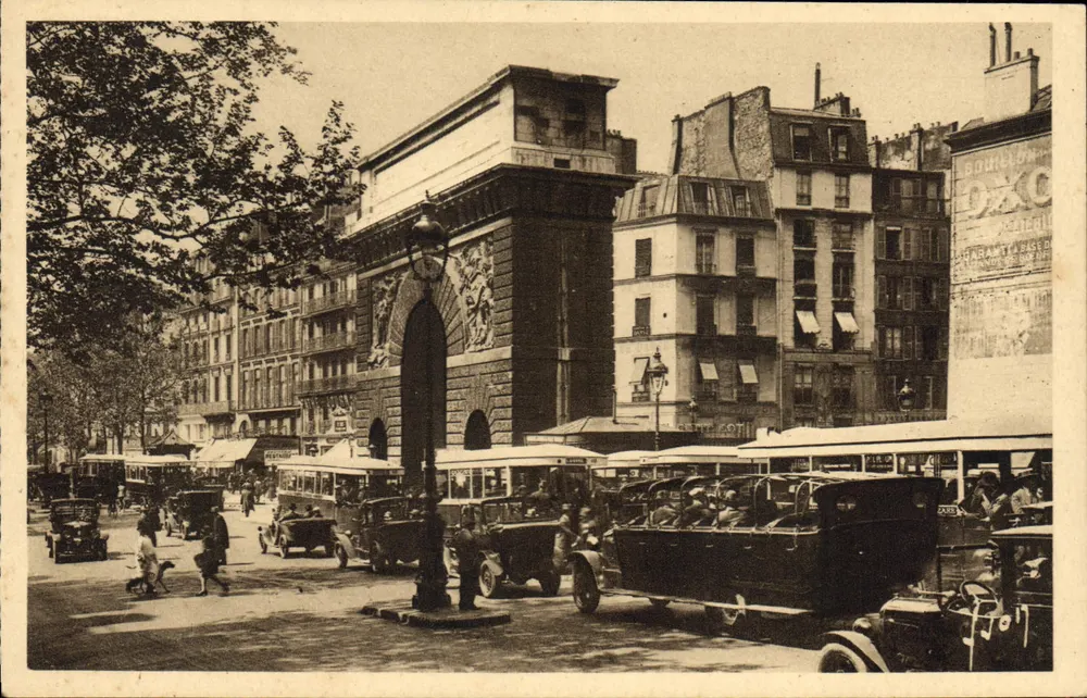 Porta Saint-Martin — Paris — Edições d'Art Flanant - Frente