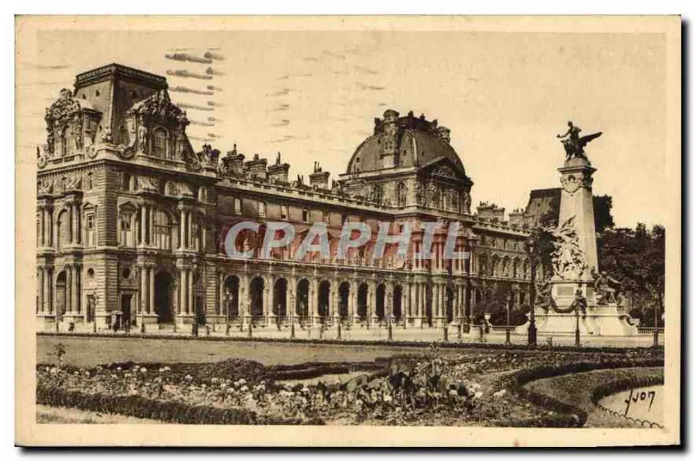Pavillon de Rohan y Monumento de Gambetta — Jardín de las Tullerías — Ediciones Artísticas Vignon, n°86 - Anverso