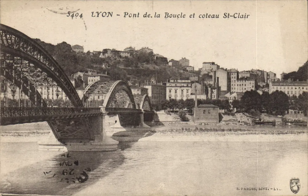 LYON - Pont de la Boucle e coteau St-Clair — S. FARGES, EDIT. - LYON - Frente