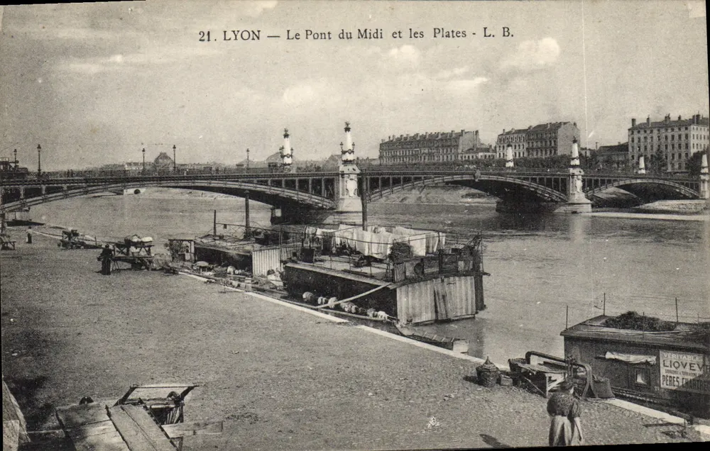 LYON — Der Pont du Midi und die Plates — L. B. - Vorderseite