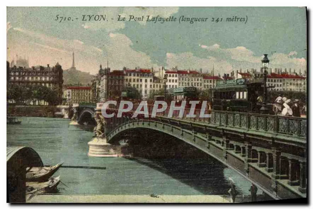 LYON - O Ponte Lafayette (comprimento 241 metros) — editor não visível, número de série 5710 - Frente