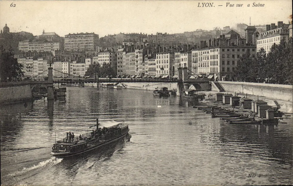 LYON — Vista sobre a Saône — ND Fot. n°62 - Frente