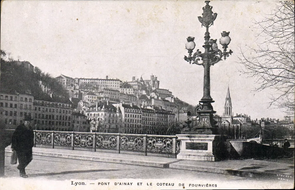 Lyon — Brücke Ainay und Fourvières-Hügel — Stærer, Paris - Vorderseite
