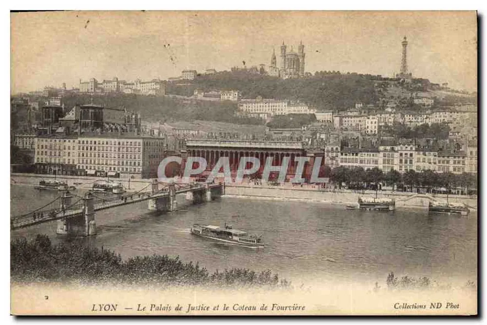 LYON — Das Justizpalast und der Fourvière-Hügel — Collections ND Phot - Vorderseite