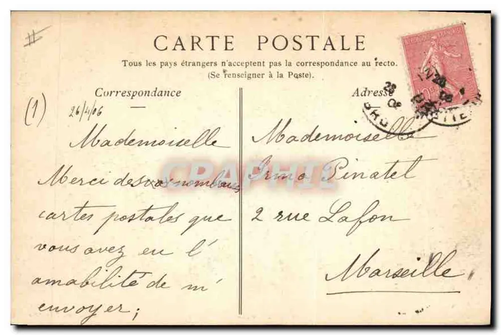LYON — Das Justizpalast und der Fourvière-Hügel — Collections ND Phot - Rückseite