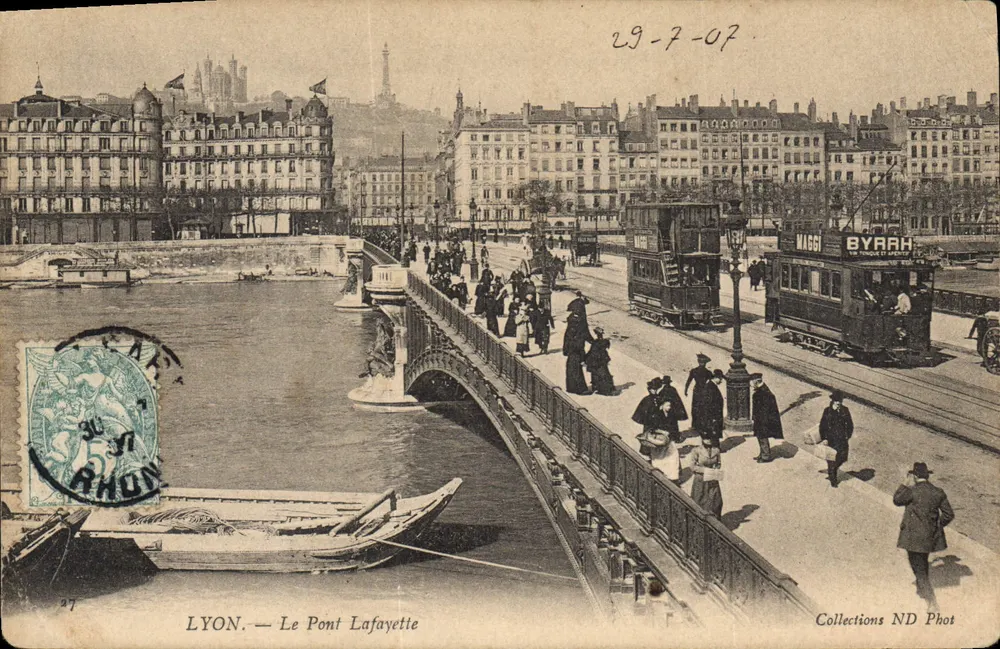 LYON — O Pont Lafayette — Collections ND Phot - Frente