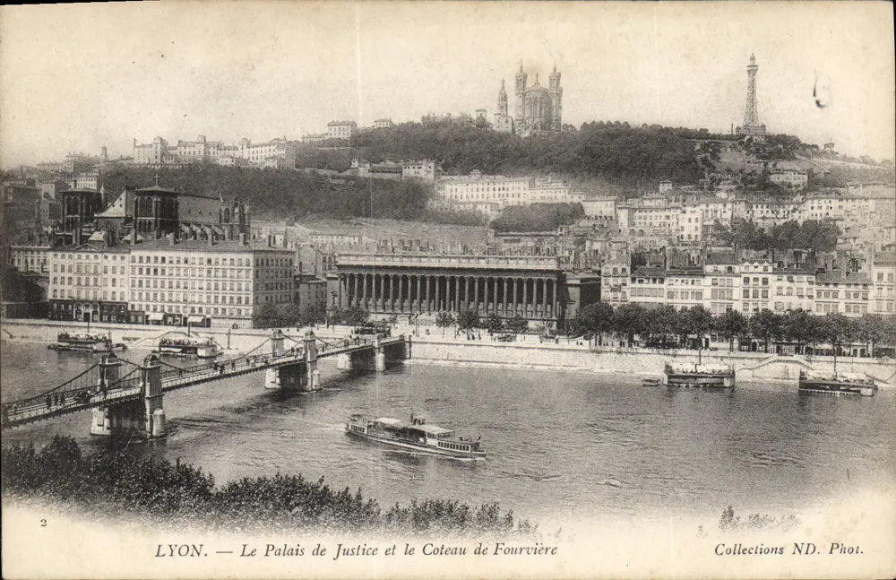 LYON — Das Justizpalast und der Fourvière-Hügel — Collections ND. Phot. - Vorderseite
