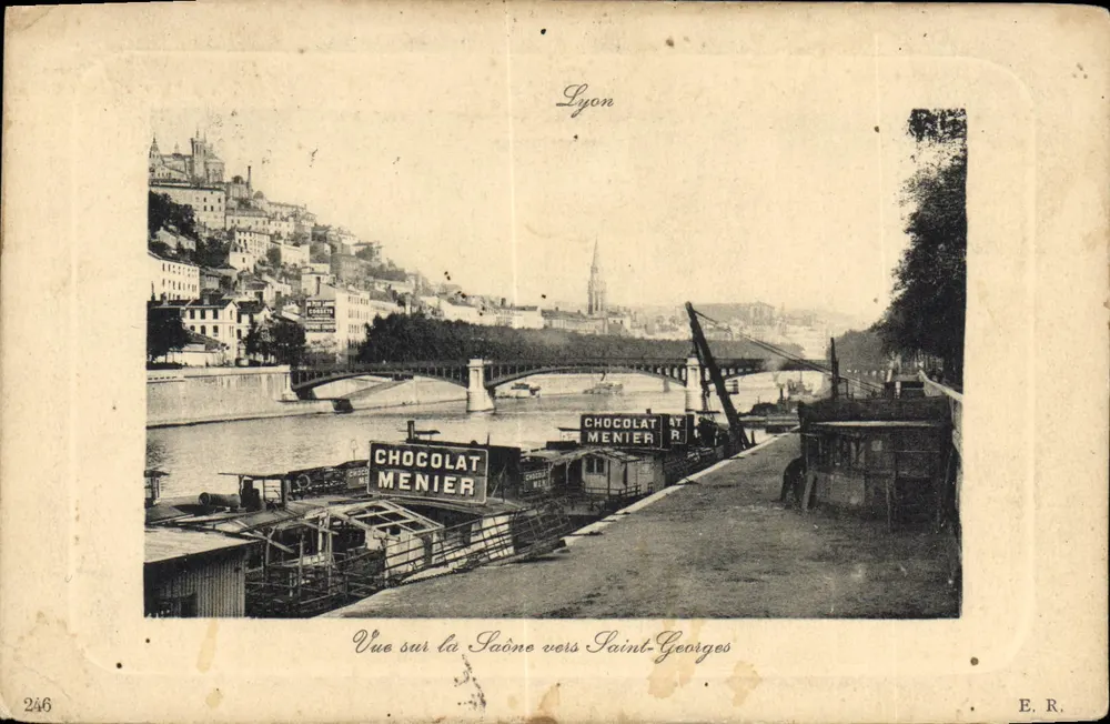Ansicht der Saône in der Nähe von Saint-Georges — Lyon — E.R. n°246 - Vorderseite