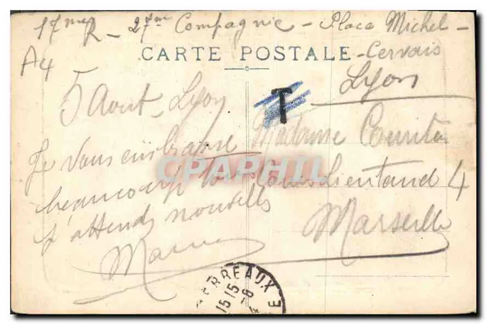Ansicht der Saône in der Nähe von Saint-Georges — Lyon — E.R. n°246 - Rückseite