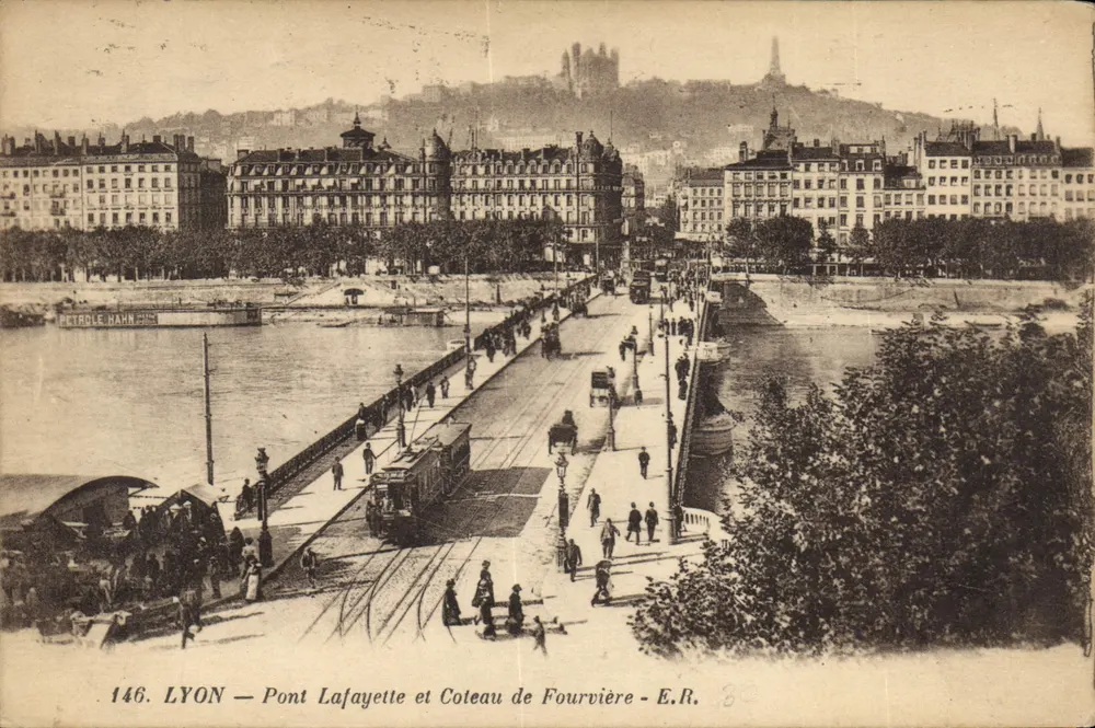 LYON — Brücke Lafayette und Fourvière-Hügel — E.R. 146 - Vorderseite