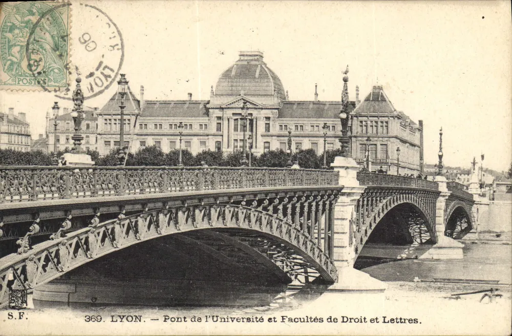 LYON — Pont de l'Université und Facultés de Droit et Lettres — S.F. n°369 - Vorderseite