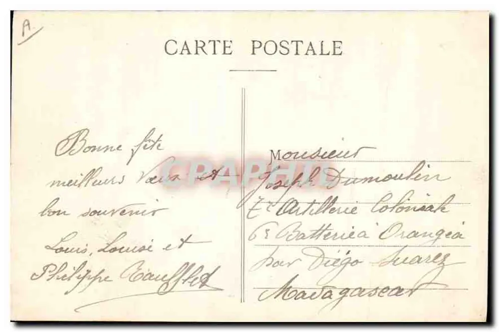LYON — Die Überschwemmung des Rhône (Januar 1910) — E. R. - Rückseite