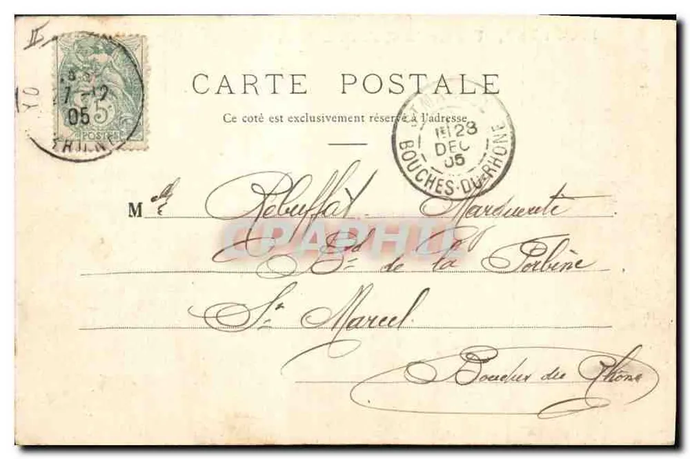 LYON : Nr. 84 Eine Ansicht der Quais an der Saône — P. M., Lyon - Rückseite