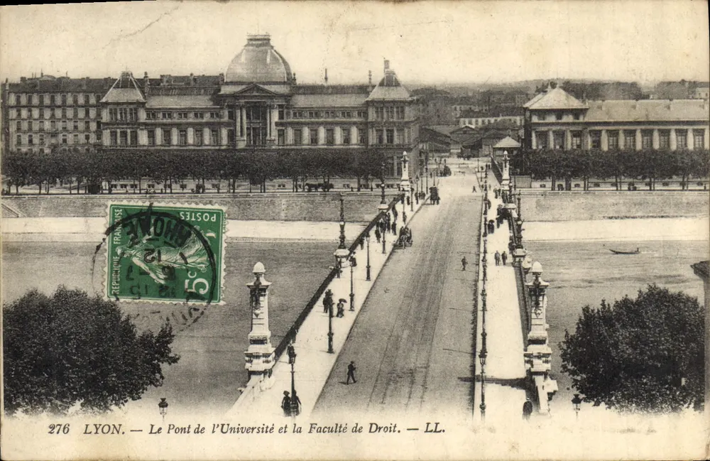 LYON — Der Universitätsbrücke und die Rechtsfakultät — LL. — N° 276 - Vorderseite