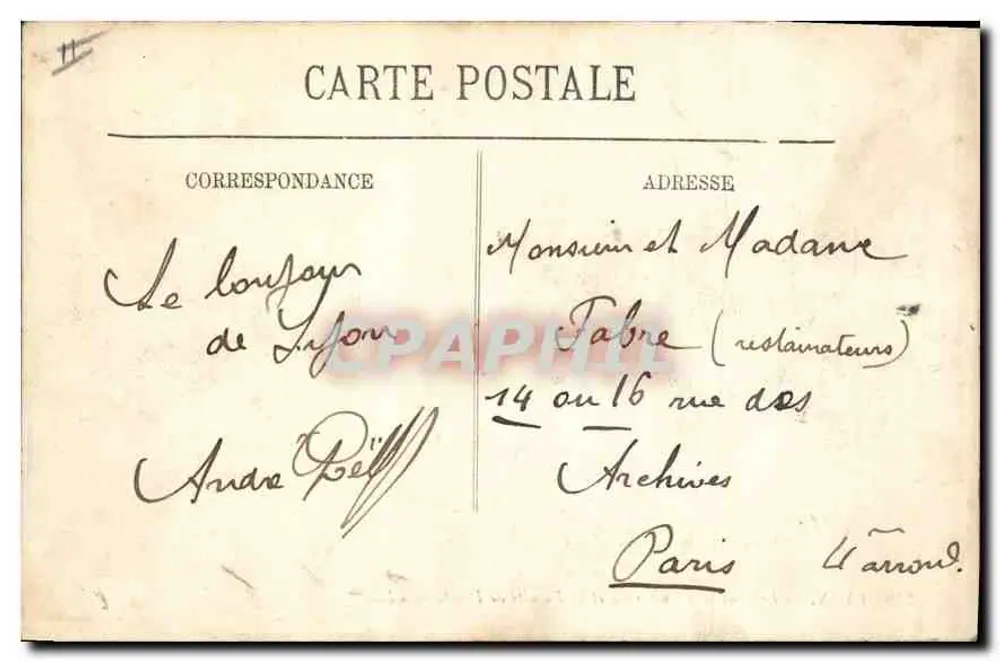 LYON — Der Universitätsbrücke und die Rechtsfakultät — LL. — N° 276 - Rückseite