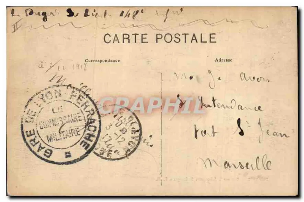 LYON — Blick auf die Saône in Richtung St-Georges — E. R. n°246 - Rückseite