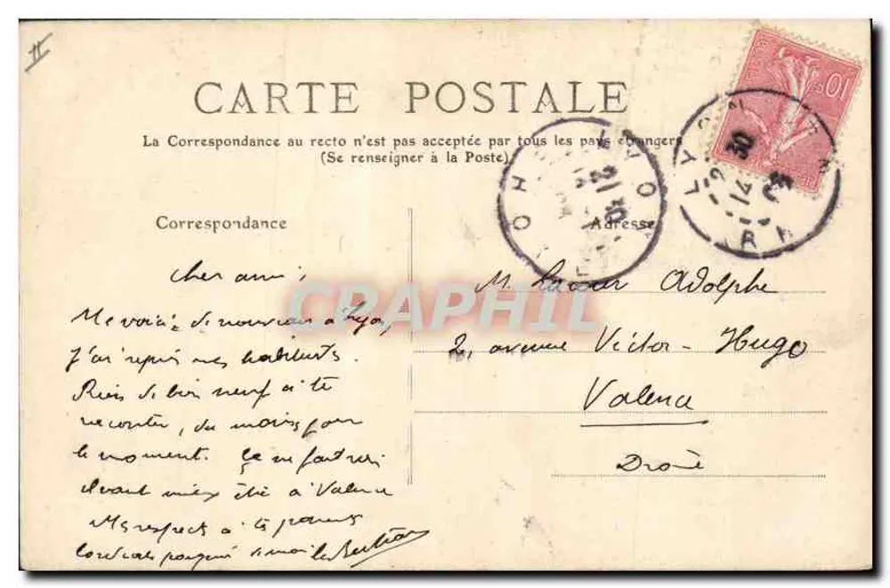 LYON - Pombos no Ponte Lafayette — editor anônimo, n° 287 - Verso