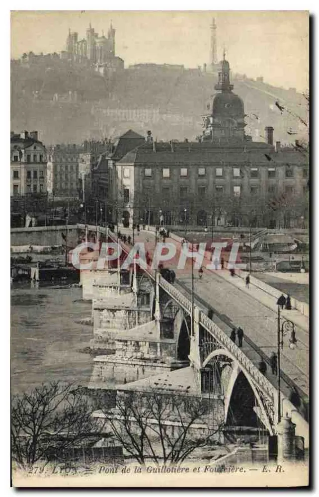 Lyon — Brücke Guillotière und Fournière — E. R. n° 279 - Vorderseite