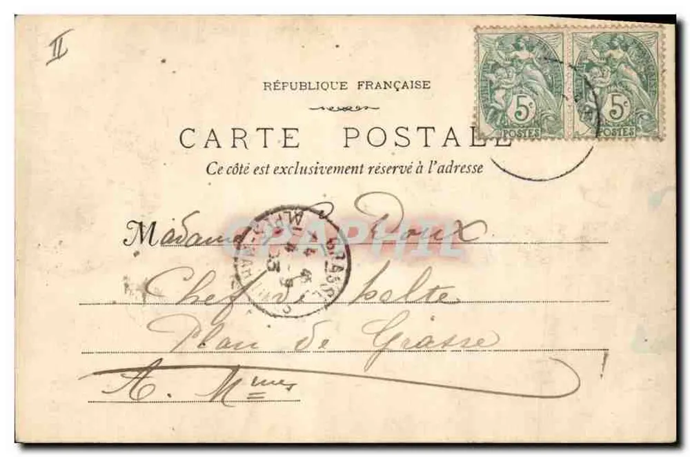 Marseille - Der Cours du Chapitre & die Réformés — Phototyp E. Lactur, 14 rue Thibaudan - Rückseite