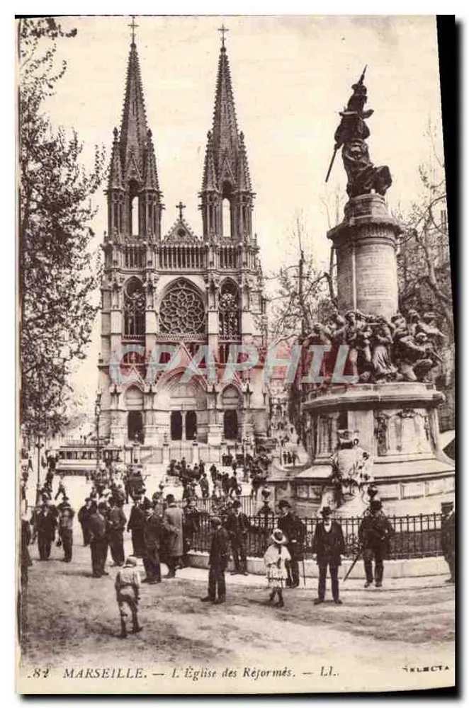 Marsiglia — L'Église des Réformés — L. L. — Editore Selecta - Recto