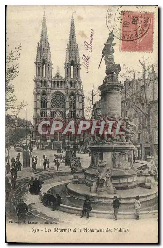 Die Reformierten & das Denkmal der Mobiles — Phototyp E. Lacour — Marseille - Vorderseite