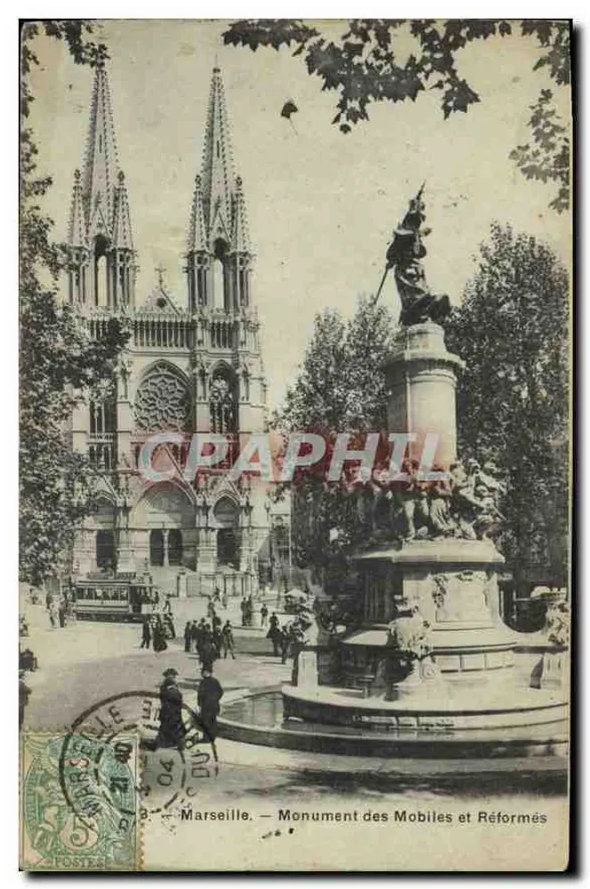 Marseille — Denkmal der Mobiles und Réformés — vor der Kathedrale - Vorderseite