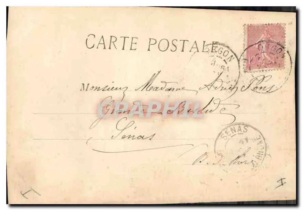 Marselha - Os Reformados — L.P. 4 — editor L.P. (Lithographie Parisienne) - Verso