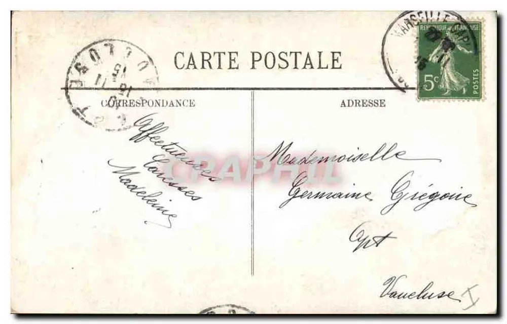 Marseille — A Igreja dos Reformados — Editor desconhecido, n° 10 - Verso